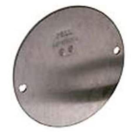 53740 4 In Grey Rnd Blank Cover Plate